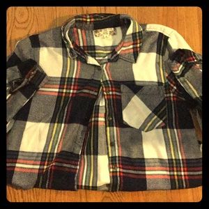 Pink Rose Flannel Shirt